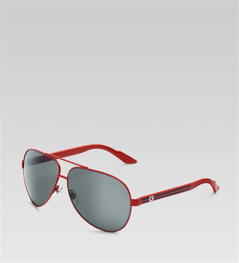 red Gucci sunglasses men